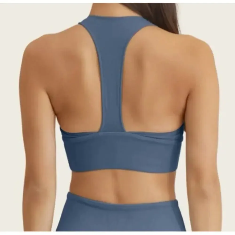 ITALIC Racerback Sports Bra in Black Size XS NWT